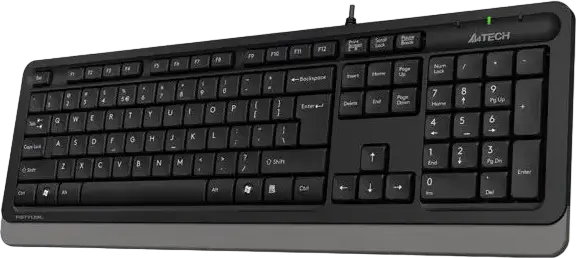 Tastatură A4Tech FK10, Cu fir, Negru/Gri