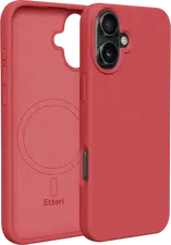 Husă Etteri Silicone Mag pentru Apple iPhone 16, Raspberry