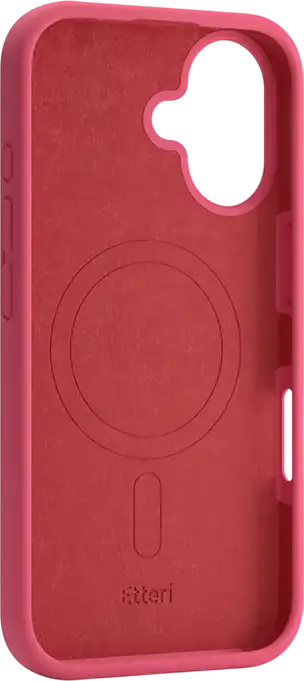 Чехол Etteri Silicone Mag для Apple iPhone 16, совместимый с MagSafe, защитный кейс из силикона с подкладкой из микрофибры, противоскользящее покрытие