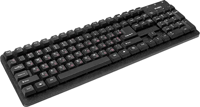 Tastatură SVEN Standard 301, Cu fir, Negru
