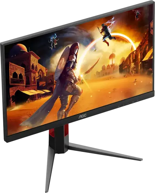Monitor Gaming AOC 24G4HA AGON 23.8 inch Fast IPS, FHD 1920x1080, 200Hz, 0.5ms MPRT, HDR10, Compatibil G-SYNC, Reglabil pe Inaltime, Difuzoare Integrate