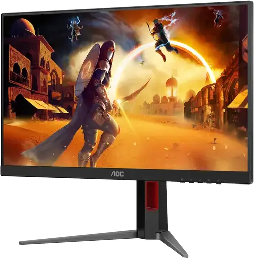 Monitor Gaming AOC 24G4HA AGON 23.8 inch Fast IPS, FHD 1920x1080, 200Hz, 0.5ms MPRT, HDR10, Compatibil G-SYNC, Reglabil pe Inaltime, Difuzoare Integrate