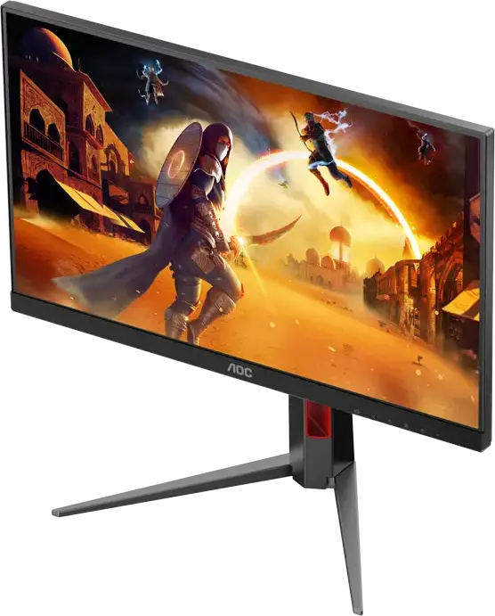 Monitor Gaming AOC 24G4HA AGON 23.8 inch Fast IPS, FHD 1920x1080, 200Hz, 0.5ms MPRT, HDR10, Compatibil G-SYNC, Reglabil pe Inaltime, Difuzoare Integrate