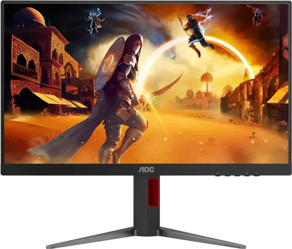 Monitor Gaming AOC 24G4HA AGON 23.8 inch Fast IPS, FHD 1920x1080, 200Hz, 0.5ms MPRT, HDR10, Compatibil G-SYNC, Reglabil pe Inaltime, Difuzoare Integrate