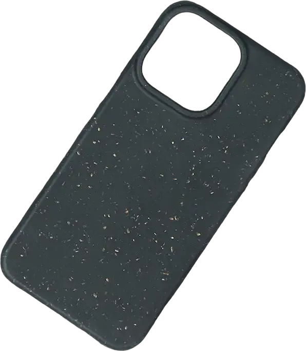 Husa Spate Forever Bioio Biodegradabila pentru iPhone 14 Pro, Negru, Cover Eco-Friendly din Plante, Finisaj Mat, Design Slim cu Colturi Anti-Shock