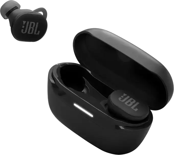 Casca JBL Endurance Race 2 True Wireless, Negru, Anulare Activă a Zgomotului (ANC), Rezistență IP68 la Apă și Praf, Sunet JBL Pure Bass, Baterie 48h