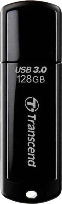 USB-флешка Transcend JetFlash 700 USB 3.1 Gen 1 TS128GJF700, объем 128ГБ Type-A, скорость чтения до 90МБ/с, корпус из ABS-пластика с колпачком, черный