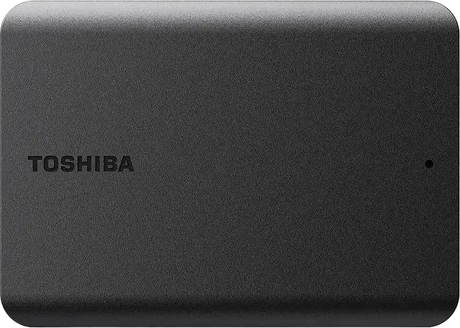 Toshiba Canvio Basics 2.5" External Portable Hard Drive, 1 TB, USB 3.2 Gen 1 Interface, 5 Gbit/s Transfer Rate, Matt Finish, Black