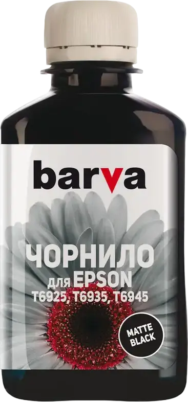 Recipient de cerneală Barva T6931, 180ml, Negru mat