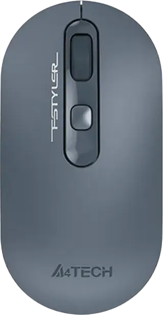 A4Tech F-Styler FG20 Wireless Mouse, Blue, 2.4 GHz USB Receiver, 1200/1600/2000 DPI Adjustable, 4-Way Scroll Wheel, 8 Gesture Hotkeys, Symmetric Design, 10-15m Range