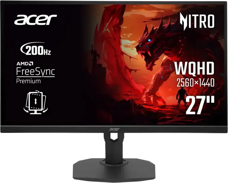 Monitor Gaming Acer Nitro XF273UX1bmiiprx 27 inch IPS, WQHD 2560x1440, 200Hz, 0.5ms GtG, HDR10, AMD FreeSync Premium, Suport VESA, Negru