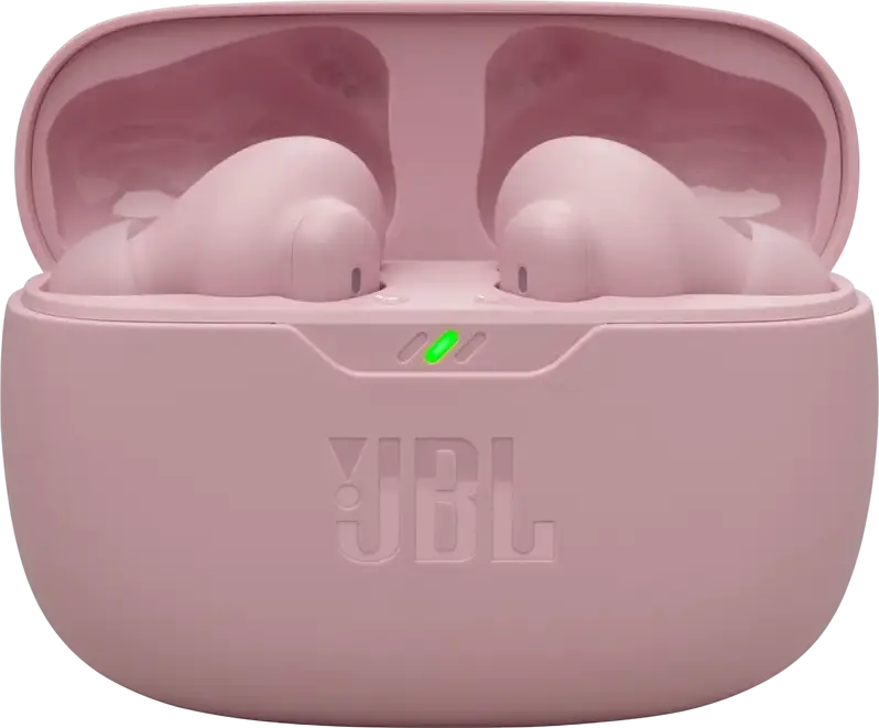 JBL Wave Beam 2 True Wireless Earbuds, Pink, Active Noise Cancelling (ANC), JBL Pure Bass Sound, Smart Ambient, 40h Playtime, Bluetooth Multipoint, Water & Dust Resistant