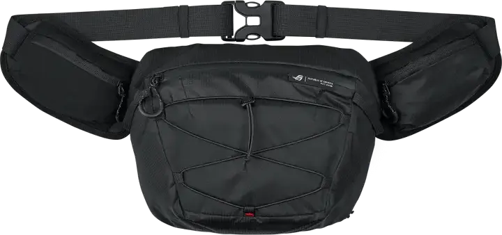 ASUS ROG Archer Carry Bag BC1004, Water-Repellent 200D Nylon, YKK Zipper, Multiple Compartments, Adjustable & Detachable Shoulder Strap, Black