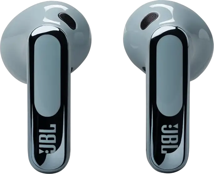 JBL Live Flex 3 True Wireless Open-Stick Earbuds - Blue, with 12mm Drivers, True Adaptive Noise Cancelling, 6 Microphones, Touchscreen Charging Case, IP54