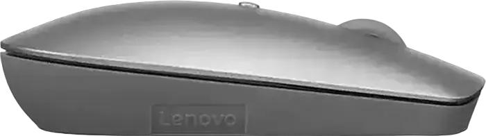 Lenovo 600 Wireless Mouse, Bluetooth 5.0 Optical Sensor, 2400 dpi Adjustable Resolution, 3 Buttons, Compact Ambidextrous Design, Iron Grey