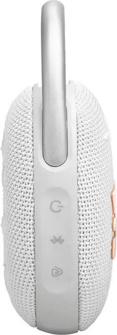 Boxa Portabila Bluetooth JBL Clip 5, Rezistenta la Apa si Praf IP67, Putere 7W RMS, Baterie 12-15h, Auracast, Carabiner Integrat, Alb