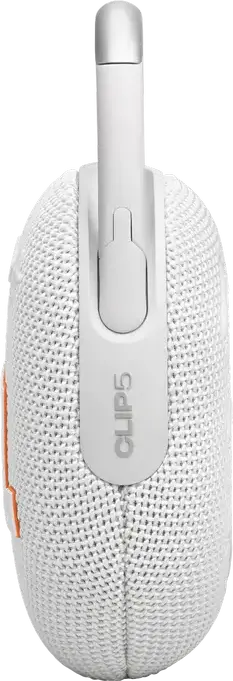 Boxa Portabila Bluetooth JBL Clip 5, Rezistenta la Apa si Praf IP67, Putere 7W RMS, Baterie 12-15h, Auracast, Carabiner Integrat, Alb