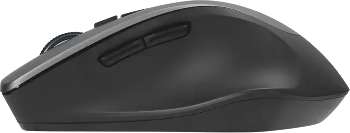 Беспроводная оптическая мышь ASUS WT425, серая, RF 2.4 ГГц USB-ресивер, регулируемое разрешение 1000/1600 DPI, 6 кнопок, бесшумный клик, эргономичный дизайн, Windows 11/10, Chrome OS