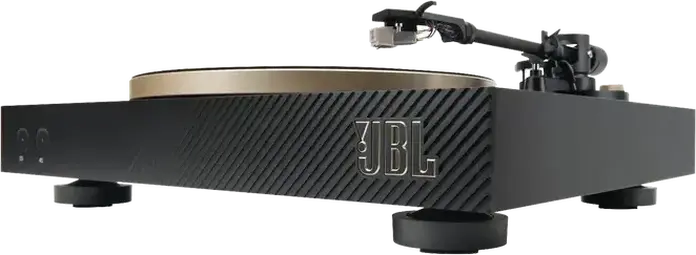 Platou Vinil JBL Spinner BT cu Bluetooth 5.2, Preamplificator Phono Integrat, Platou si Brat de Aluminiu, Cartus MM, Plinta din MDF Negru