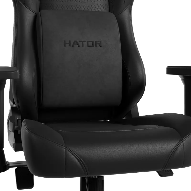 Scaun Gaming HATOR Darkside 3L Pro HTC3200L, Piele PU HybridFiber, Cotiere Ajustabile 4D, piston Clasa 4, Baza Aluminiu, Negru