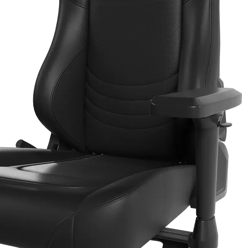 Scaun Gaming HATOR Darkside 3L Pro HTC3200L, Piele PU HybridFiber, Cotiere Ajustabile 4D, piston Clasa 4, Baza Aluminiu, Negru