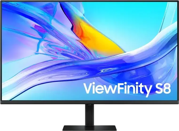 Samsung ViewFinity S8 S37D802U 37" 4K UHD Monitor, VA Panel, HDR10, USB-C 90W Power Delivery, KVM Switch, PbP/PiP, Height Adjustable Stand, Black