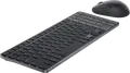 Dell KM746 Pro 7 Rechargeable Compact Keyboard and Mouse Set, Dual-mode Bluetooth and 2.4GHz Wireless, Scissor Switch, 6000 DPI Optical Mouse, Graphite
