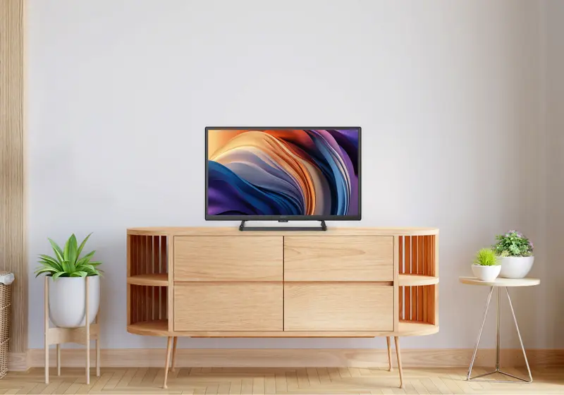 Телевизор KIVI 24H710QB Optima L5 24" LED, HD 1366x768, Google TV, 8ГБ памяти, 3x HDMI, Bluetooth 5.0, Безрамочный дизайн, Dolby Audio, Черный