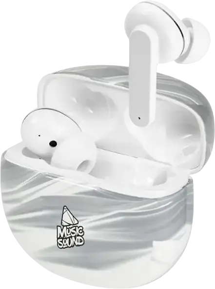 Casca Wireless In-ear TWS Cellularline Music Sound Fantasy, Albă, Bluetooth 5.1, 20Hz-20kHz, Sensibilitate 118dB, Control Tactil, USB Type-C, Microfon Integrat