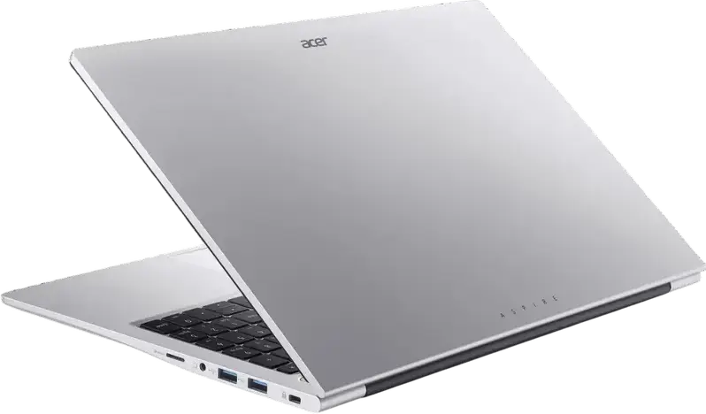 Laptop Acer Aspire Lite 15 AL15-46P, Ecran 15.6 inch FHD IPS, AMD Ryzen 3 5400U, 8GB DDR4 RAM, 256GB NVMe SSD, Linux eShell, Argintiu