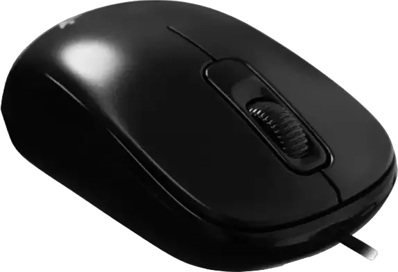 Genius DX-110 Wired Optical Mouse, Black, 1200 DPI, 3 Buttons, Ambidextrous Design, USB Interface, 1.5m Cable, Compatible with Windows and macOS