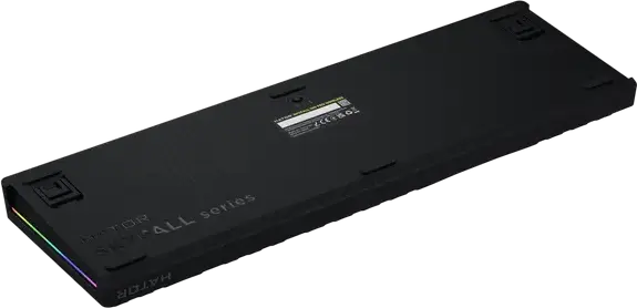 Tastatura Mecanica HATOR Skyfall 100 PRO Wireless Full-size, Conectivitate Tri-mode, Switch-uri Aurum Vanila Silent Linear, Negru, Baterie 8000mAh, Ecran TFT, RGB