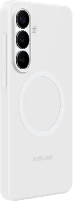 Samsung Galaxy S26+ (S947) Silicone Magnet Case EF-ES947CJEGWW, White, Slim Protective TPU Cover with Integrated Magnets for Wireless Charging and Accessories