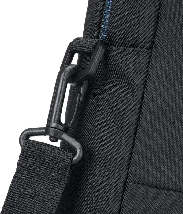 Rivacase 8036 Laptop Bag Briefcase for 15.6" to 16" Laptops, Water-Resistant Black Polyester Case with Shoulder Strap and Tablet Pocket