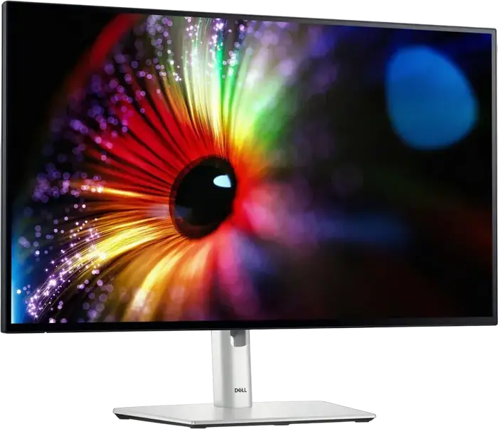 Monitor Dell UltraSharp U2724D 27 inch WQHD, Panou IPS Black, 120Hz, 2560x1440, sRGB 100%, DCI-P3 98%, Hub USB, HDMI, DisplayPort, Argintiu