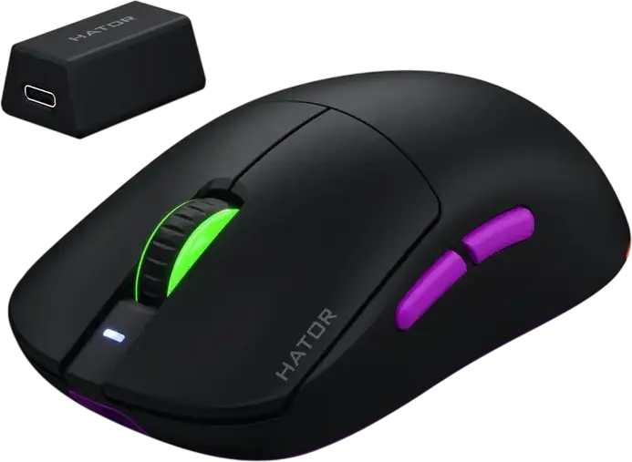 Gaming Mouse HATOR Quasar 3 Ultra 8K, Negru
