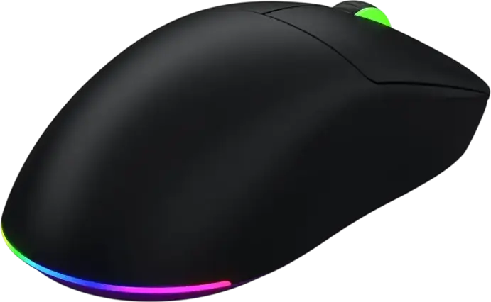 Mouse Gaming Wireless HATOR Quasar 3 Ultra 8K, Negru, Senzor PixArt PAW 3950 30,000 DPI, Rata Polling 8000Hz, Switch-uri Optice, 65g, Conectivitate Tri-mod