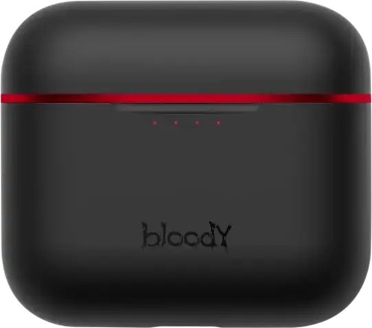 Casca Gaming Bloody M90 TWS, Bluetooth 5.1, Anulare Zgomot Activ ANC, Microfoane Dual ENC, Drivere din Fibra de Carbon M.O.C.I., IPX4, Incarcare Wireless