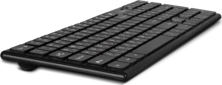 SVEN KB-C2550W Wireless Keyboard and Mouse Set, 2.4 GHz USB Nano Receiver, Scissor Switches, 109 Keys, 5 Quick Access & 12 Multimedia Keys, 1000 dpi Optical Mouse, Black