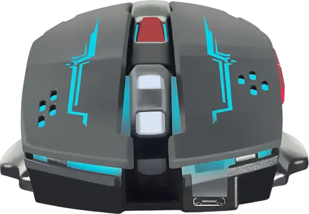 Игровая беспроводная мышь SVEN RX-G930W, оптический сенсор, 2400 DPI, 6 бесшумных кнопок, RGB-подсветка, аккумулятор 400 мАч, Soft Touch, черная