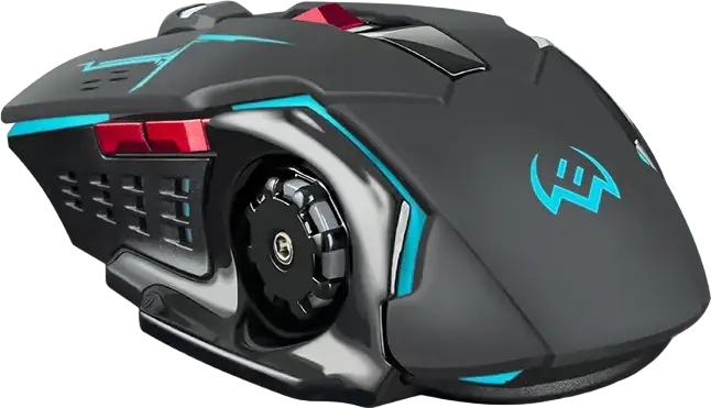 Игровая беспроводная мышь SVEN RX-G930W, оптический сенсор, 2400 DPI, 6 бесшумных кнопок, RGB-подсветка, аккумулятор 400 мАч, Soft Touch, черная