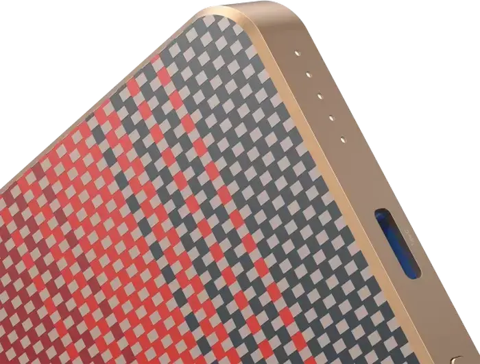 Внешний аккумулятор Proove Carbon Slim 20W 5000mAh, Бронзовый, быстрая зарядка PD3.1 QC3.0, беспроводная зарядка Qi 15W, корпус из кевлара и алюминия, ультратонкий