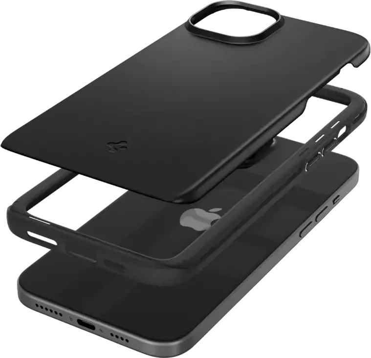 Чехол Spigen Thin Fit для Apple iPhone 15 Plus, ультратонкий и легкий корпус из TPU и поликарбоната PC, толщина 1.55 мм, защита от падений