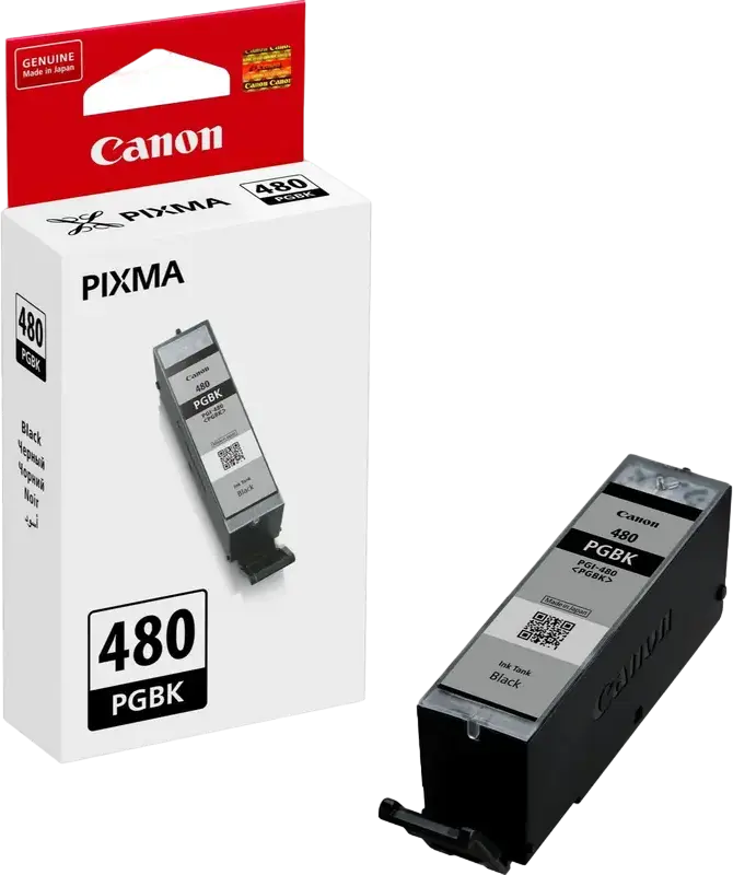 Cartus Ink Canon PGI-480 Negru Pigment pentru PIXMA TS6140 TS8140 TS9140 TR7540 TR8540, 11.2ml, Capacitate 200 Pagini