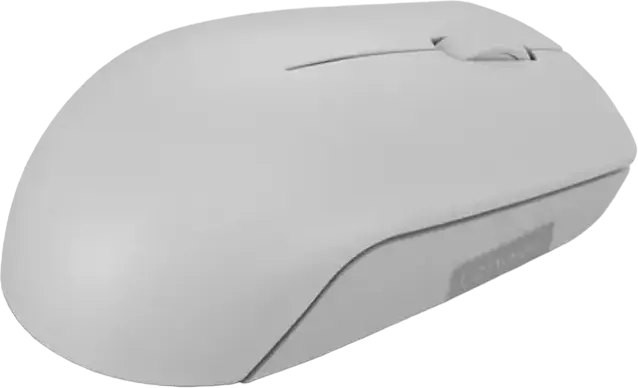 Lenovo 300 Compact Wireless Mouse, Gray, 1000 DPI Optical Sensor, 2.4 GHz Nano USB-A Receiver, Ambidextrous Ergonomic Design, 12 Month Battery Life