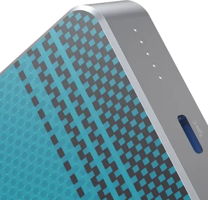 Proove Carbon Slim 10000mAh Power Bank, Blue, 22.5W Fast Charging, 15W MagSafe Wireless Charging, PD3.1, QC3.0, Kevlar and Aluminum Alloy, USB-C & USB-A