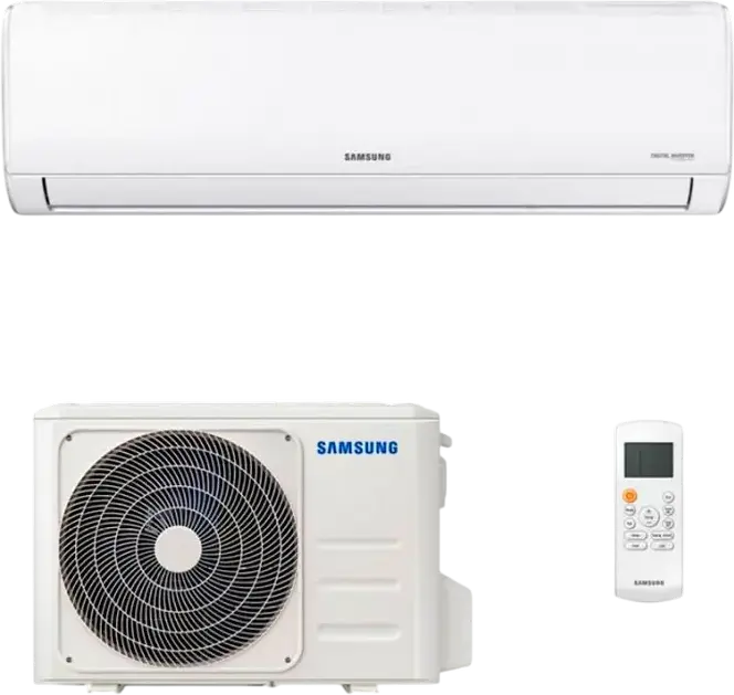 Aparat de Aer Conditionat Split Samsung AR24BXHQASINEU, 24000 BTU, Digital Inverter, Racire A++, Incalzire A+, Refrigerant R-32, pentru pana la 70 mp, Alb