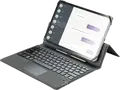 Чехол-клавиатура Cellularline KEYBOARDCASETABK универсальный для планшетов до 11 дюймов, беспроводная клавиатура с тачпадом, экокожа, черный