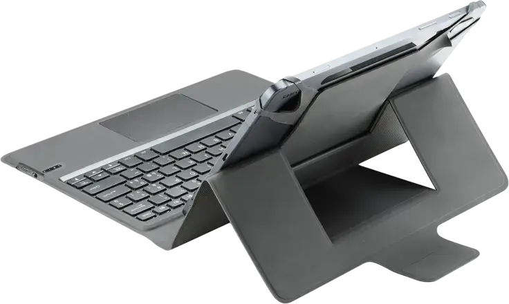 Чехол-клавиатура Cellularline KEYBOARDCASETABK универсальный для планшетов до 11 дюймов, беспроводная клавиатура с тачпадом, экокожа, черный