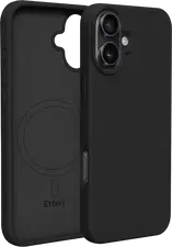 Husă Etteri Silicone Mag case pentru iPhone 16 Plus, Negru
